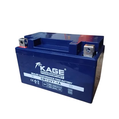 Batería moto YTX7A BS 12 volts 7.4 amper 105 CCA  seca cargada lista para instalar