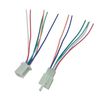 conector cuadrado tipo moto 6 cables para adaptar o proyectos