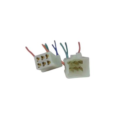 conector cuadrado tipo moto 6 cables para adaptar o proyectos - Imagen 2