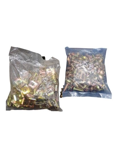 Tornillos con grampa para plasticos de motos bolsa x 100 unidades - Imagen 2