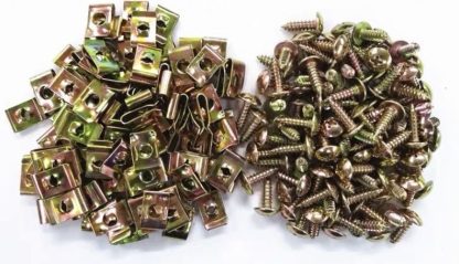 Tornillos con grampa para plasticos de motos bolsa x 100 unidades - Imagen 3