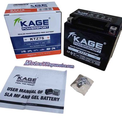 Bateria KAGE ktz7s para motos compatible yuasa YTZ7S - Imagen 2