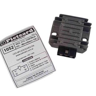Rectificador Honda Storm CB1 125 YAMAHA XTZ 125 250 keeway sl 200 Pietcard 1052 monofasico CC 12 ampers