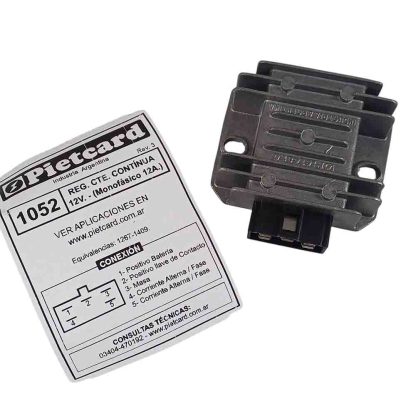 Rectificador Honda Storm CB1 125 YAMAHA XTZ 125 250 keeway sl 200 Pietcard 1052 monofasico 12 ampers - Imagen 4