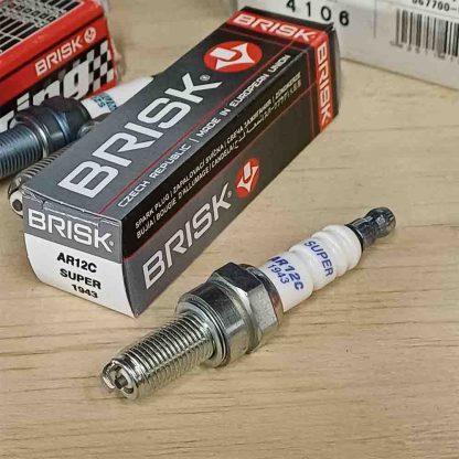 Bujía para moto hilo 10 Brisk AR12C reemplazo cambio ngk cpr cr 8 - Imagen 2