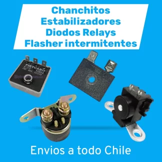 Chanchitos relays flashers diodos estabilizadores Ac