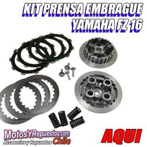 Prensa embrague completa discos separadores resortes Alternativa Yamaha FZ16