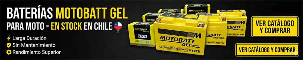 estas cotizando la bateria para tu moto amplio catalogo de bateria motobatt que vendemos en chile 
