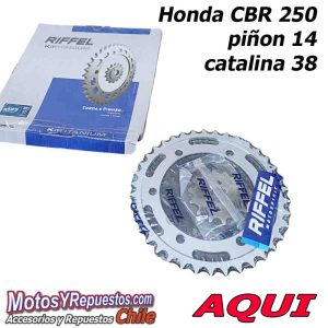 KIT Catalina 38 y Piñon 14 Honda CBR 250 modelos de los nuevos RIFFEL 71171